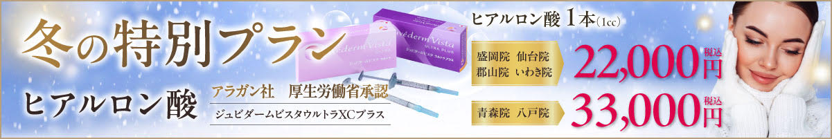 冬の特別プラン 大好評につき期間限定価格 盛岡院/仙台院/郡山院/いわき院